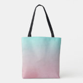 Mint Roze Gouden Sparkle Glam Eenhoorn Lichten Tote Bag (Achterkant)