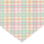  mint roze pastels tartan plaid tafelkleed (Gekanteld)