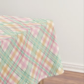  mint roze pastels tartan plaid tafelkleed (Voorbeeld)