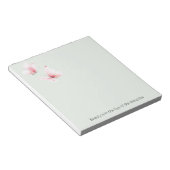 Mint Roze Vlinders Schoonheid Is In Notitieblok (Schuin)