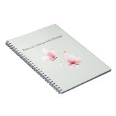 Mint Roze Vlinders Schoonheid Is In Notitieboek (Rechterzijde)