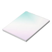 Mint Roze Wit Ombre Tie Dye Notitieblok (Linkerzijde)