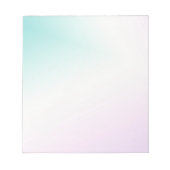 Mint Roze Wit Ombre Tie Dye Notitieblok (Voorkant)