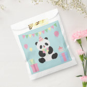 Mint & Roze zoete Panda ontwerp Bedankzakje (Gezegeld)