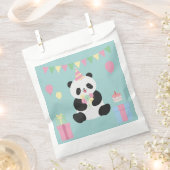 Mint & Roze zoete Panda ontwerp Bedankzakje (Geknipt)