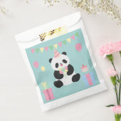 Mint & Roze zoete Panda ontwerp Bedankzakje (Gezegeld)