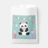 Mint & Roze zoete Panda ontwerp Bedankzakje (Voorkant)