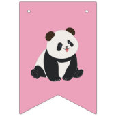 Mint & Roze zoete Panda ontwerp Vlaggetjes (Eerste vlag)