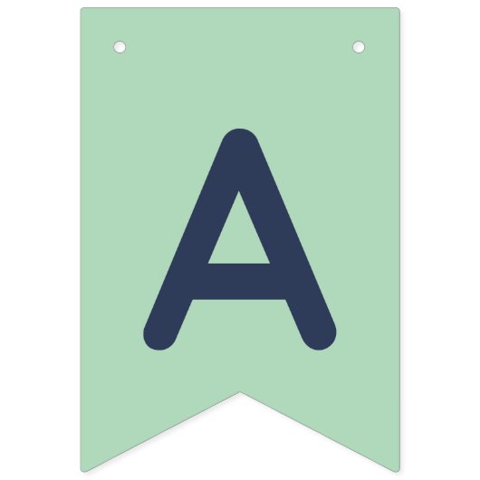 Mint & Roze zoete Panda ontwerp Vlaggetjes (Derde vlag)