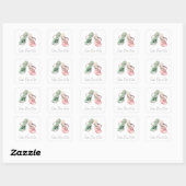 Mint roze zonneschijn strand Teenslippers Vierkante Sticker (Vel)