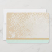 Mint Rustic Birdcage Wedding Invitations Bedankkaart (Achterkant)