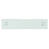 Mint Rustic Monogram Wreath ReceptionTable Runner Korte Tafelloper (Horizontaal)