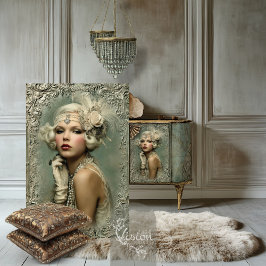 Mint Sage Allure, Gatsby Flapper Roaring Twenties Tissuepapier