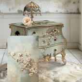 Mint Sage Green Abstracte kersenbloesems Tissuepapier