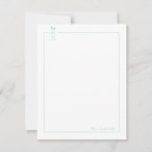 Mint Schattige Hearts Mason Jar Persoonlijk briefp Notitiekaartje (Voorkant)