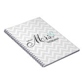 Mint Scribble Heart Future Mrs Wedding Notitieboek (Rechterzijde)