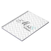 Mint Scribble Heart Future Mrs Wedding Notitieboek (Linkerzijde)