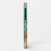 Mint Seafoam En Gouden Glitter Zeester Case-Mate iPhone Case (Achterkant/links)
