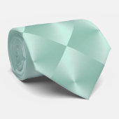 Mint Shimmer Blokkeert Stropdas (Opgerold)