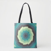 Mint Shockwave Tote Bag (Voorkant)