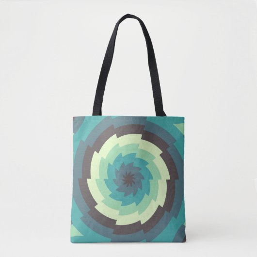 Mint Shockwave Tote Bag (Voorkant)