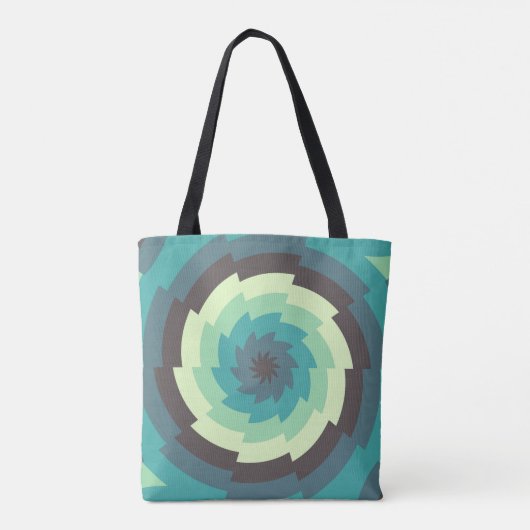 Mint Shockwave Tote Bag (Achterkant)