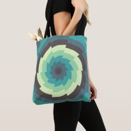 Mint Shockwave Tote Bag