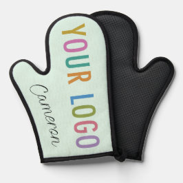 Mint Silicone Oven Mitt met Zakelijke Logo & Naam Ovenwant