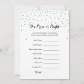 Mint Silver Dubbelzijdig - 2 x Baby shower Spellet Kaart (Achterkant)