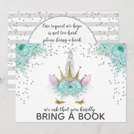 Mint, Silver en Gold Unicorn Princess brengen een  Kaart