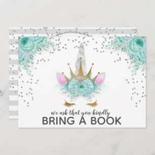 Mint, Silver en Gold Unicorn Princess brengen een  Kaart