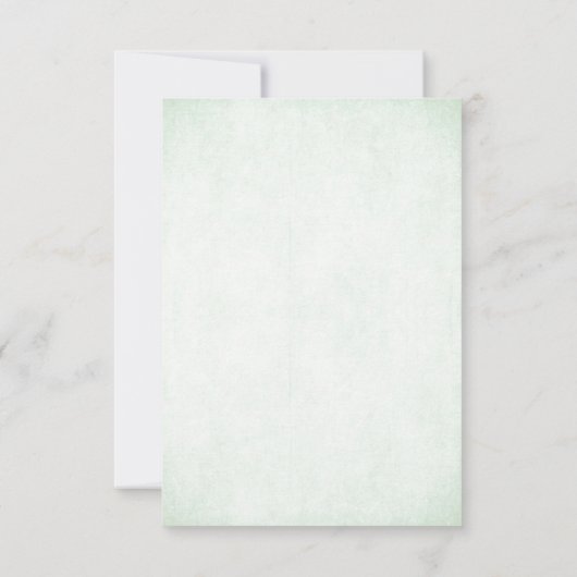 Mint & Silver Glitter Kijk Weddenschap RSVP-kaart RSVP Kaartje (Achterkant)