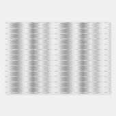 Mint Silver Ribbon Bow Vrijgezellenfeest Inpakpapier Vel (Voorkant)