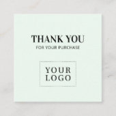 Mint Simple Modern - Dank u Visitekaartjes (Voorkant)