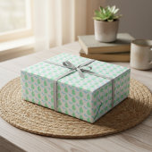 Mint & Sky Blue Michigan State Wrapping Paper Cadeaupapier
