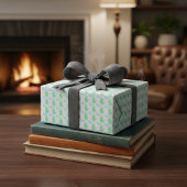 Mint & Sky Blue Michigan State Wrapping Paper Cadeaupapier