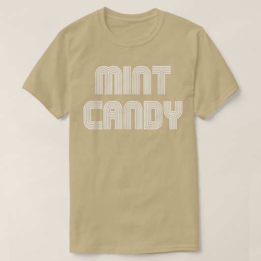 Mint Snoep  Retro 70s 80s Funny 813 T-shirt (Design voorkant)