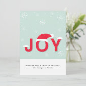 Mint Snow Joy Holiday Flat Kaart (Staand voorkant)