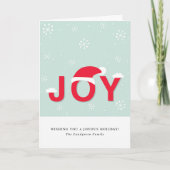 Mint Snow Joy Holiday Greeting Kaart (Voorkant)