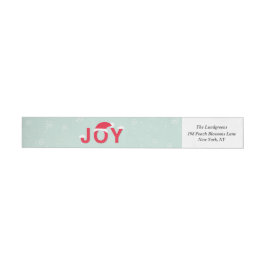 Mint Snow Joy Holiday Label