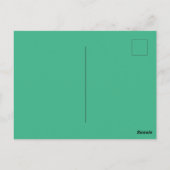 Mint Solid Color Briefkaart (Achterkant)