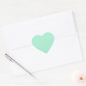 Mint Solid Color Hart Sticker (Envelop)
