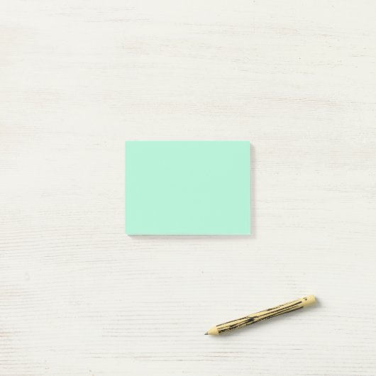 Mint Solid Color Post-it® Notes (Op bureau)