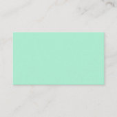 Mint Solid Color Visitekaartje (Voorkant)