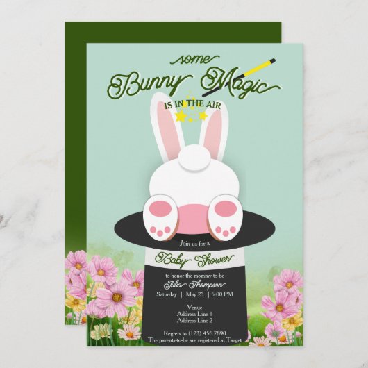 Mint Sommige Konijntje Magisch Pet Trick Garden Ba Kaart (Voorkant / Achterkant)