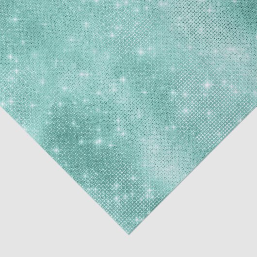 Mint Sparkle Glitz Tissuepapier (Detail)