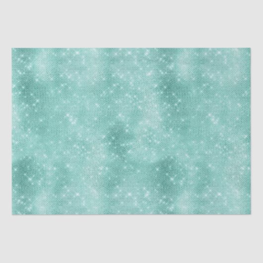 Mint Sparkle Glitz Tissuepapier (Voorkant)