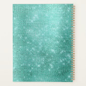 Mint Sparkle Uw foto Gepersonaliseerde offerte Planner (Achterkant)