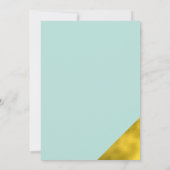 Mint Stijlvol Script Trouwen Sla de datum op Save The Date (Achterkant)