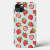Mint Strawberry iPhone Case (Achterkant)